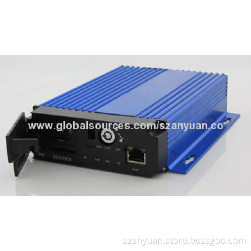 Mobile DVR, Supports 4 Video & 2 Audio Input, 64G SD Card Storage and D1 Recording